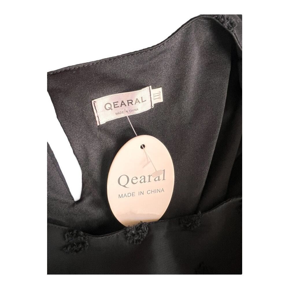 Qearal long sleeve business casual blouse, tufted polka dot pattern - size 2X - Picture 8 of 8